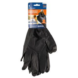 4 gants nitrile grip - taille 10